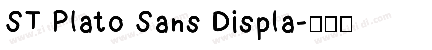 ST Plato Sans Displa字体转换